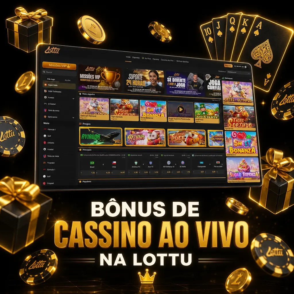 Saldo em BRL sem bônus de boas-vindas para cassino ao vivo na Lottu; depósito liberado sem rollover, exige CPF e 18+ anos