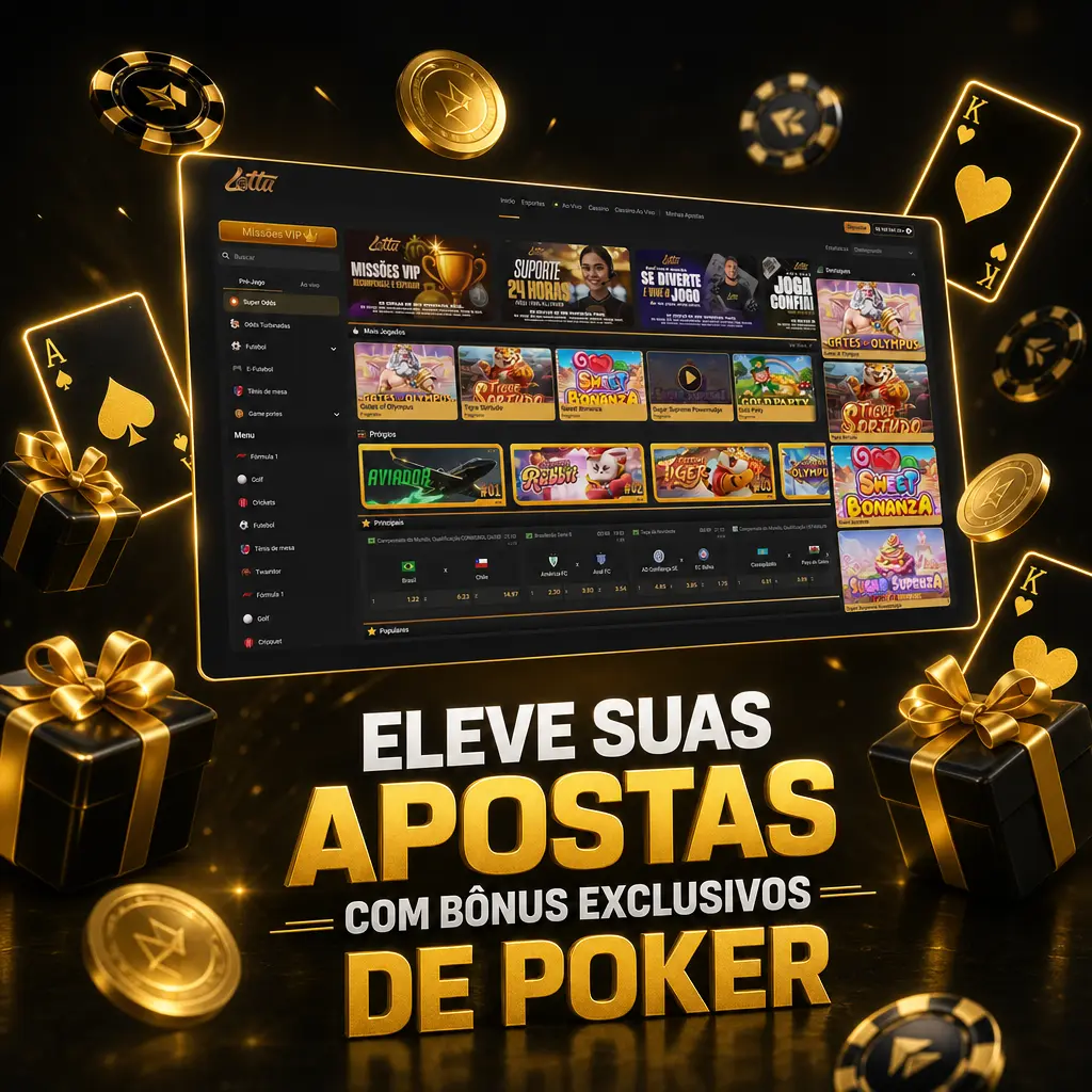 Bônus de cadastro da Lottu para jogar poker, com pontos de fidelidade trocáveis por tickets de torneio e cashback semanal.