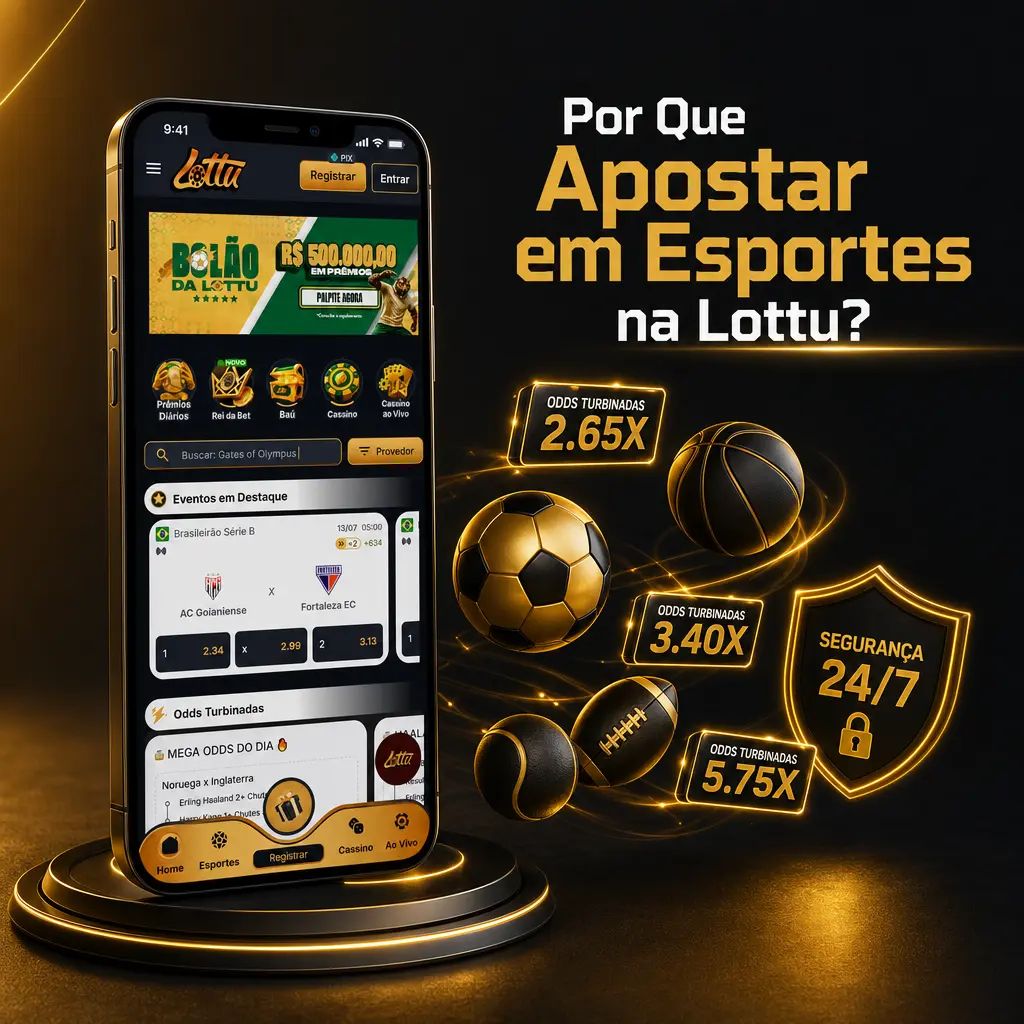 Site de apostas Lottu com odds competitivas, mais de 30 esportes, apostas ao vivo e saques rápidos em criptomoeda
